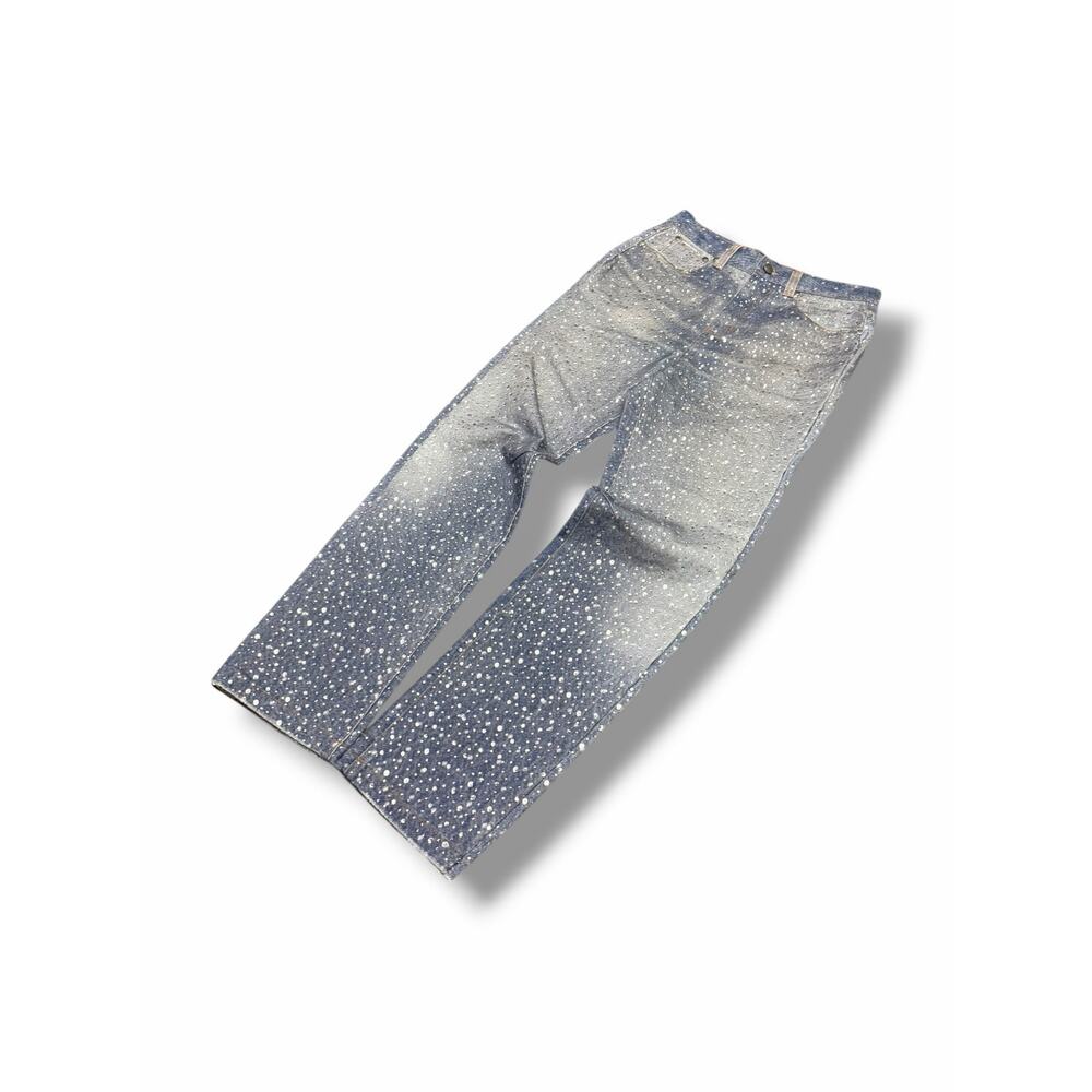 Birth of Royal Child 20K Swarovski Diamond Boro Jeans | SMALL (30W)